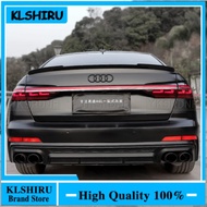 For NEW Audi A6 C8 2019 2020 2021 Spoiler High Quality ABS Car Trunk Lip Wings Tail Spoiler A6 Acces