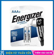 Pin AAA Energizer Ultimate Lithium L91 BP2 1.5V (vỉ 2 viên) - Hàng chính hãng