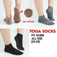 Women's Short Ankle Yoga Socks Gel Anti Slip Toe Socks