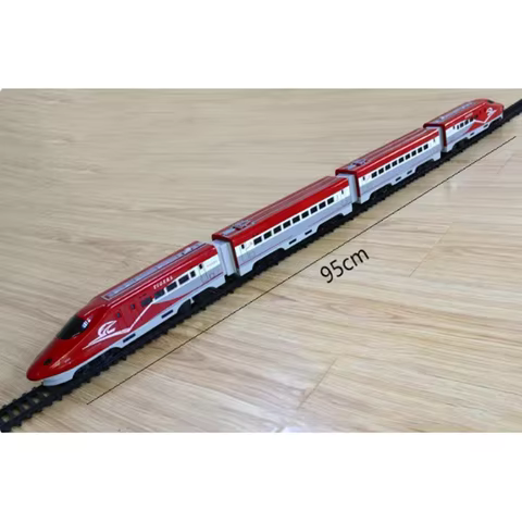 1:87 Red Eurostar High-speed EMU Train Model Simulation Electric Track Model Static Collection Decor