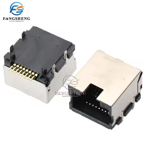 5/50/200Pcs RJ45 SMT Network Port RJ064-LCP with 8P8C Network Socket Laptop Network Port Accessory S