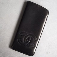 香奈兒 Coco 太陽眼鏡盒眼鏡黑皮革復古