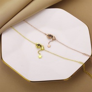 gelang tembaga original tidak pudar gelang tangan perempuan European American Fashion Titanium Steel