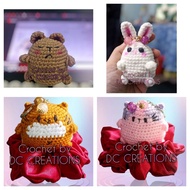 Keychain Kucing Crochet / Crochet Cat Keychain / keychain plushie