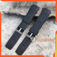 Casio WS-2000 watch Strap WS2000 Black Rubber watch Strap (1pcs)
