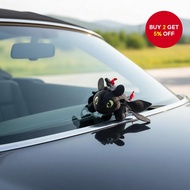 Toothless dragon doll for car, helmet, and roof skylight - unique auto accessories  Anak patung naga