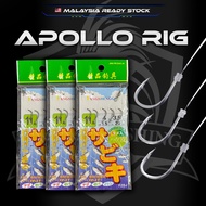 Mata Kail Pancing GAMAKATSU Fishing Hook Apollo Rig Sabiki Hook Set Dasar Bottom Laut Saltwater Jigg