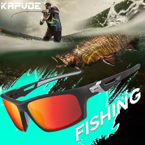 Kapvoe Fishing Glasses Polarized UV400 Sunglasses Driving Glasses Outdoor Sports Eyewear Cycling Sun