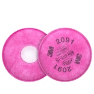 3M P100 Particulate Filter Cotton (2091) (2 Pcs) [Protective Equipment 🏻 Mouth Nose Protection]