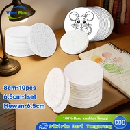 Painting Sponge Set 3D Water Expansion Round DIY Painting Kit Children's Toys