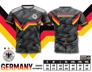 เสื้อบอลพิมพ์ลาย สโมสรฟุตบอล เยอรมัน  สีดำ GERMANY