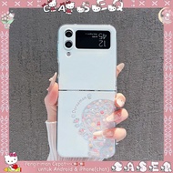 Samsung Z Flip & Oppo N Flip Pink Aesthetic Elegant Case | Samsung Z Flip Case 7 6 5 4 3 2 | Z Flip 