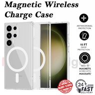 Samsung Galaxy S25 Ultra/ S24 Ultra/ S25 Plus/ S24 Magnetic Clear Hard TPU Shockproof Transparent Ca