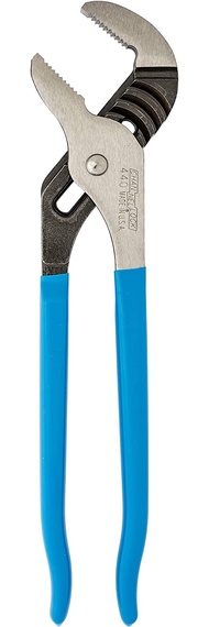 Channellock - 440 Tongue and Groove Pliers | 12-Inch Straight Jaw Groove Joint Plier with Comfort Grips | 2.25-Inch Jaw Capacity | Laser Heat-Treated 90° Teeth| Forged High Carbon Steel | Made in USA