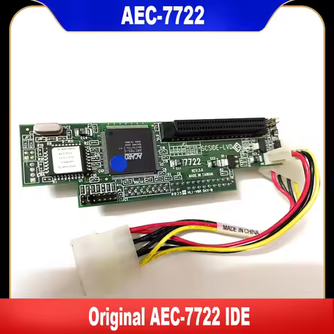 Original AEC-7722 IDE To SCSI 68-Pin IDE To LVD SCSI Bridge Adapter Card IDE To 68-Pin SCSI Storage 