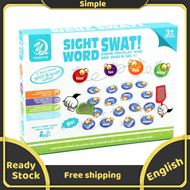 Sight Word Swat เกมกระดานเด็กการศึกษานายอำเภอของเล่นการเรียนรู้ภาพสัมผัสและ Auditory การเรียนรู้เกม Phonics