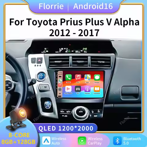 Android 16 Car Radio For Toyota V Plus Prius Alpha 2012-2015 Stereo AutoMultimedia Video Player GPS 
