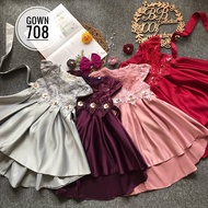 Baby Kids Princess Dress Gown (Gown Budak / Gown Raya / Gown Birthday / Gown Kahwin Budak / Gown Flo
