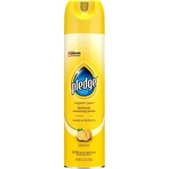 Pledge Furniture Polish, Lemon, 9.7 Oz Aerosol Spray, 6/carton