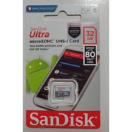 Memory Card Memory Card/ Sandisk Ultra 32 GB Micro SD/ 32GB Class 10/ (80 MB/S)