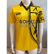 94–95 AEK Athens Home Yellow Vintage High-Quality Short-Sleeved Football Shirt, S–XXL