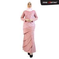Gene Martino Baju Batik Kurung Modern Sempit 8009 Baju Raya 2021 - Pink