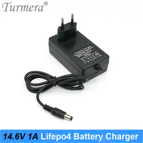Turmera 14.6V 1A 4S Lifepo4 Battery Charger DC 5.5*2.1mm for 4Series 12V 12.8V 14.4V 18650 32650 327
