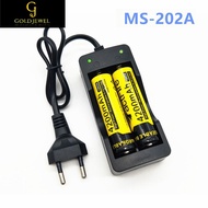 [MJ] Battery charger 18650 AU/EU Plug 2 slots Smart charging 18650 battery Li-ion Rechargeable Batte