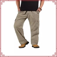 ZEKE Men Cargo Pants Cutting Straight Cut Seluar Kerja Lelaki Tactical Six Pocket Working Cargo Pant