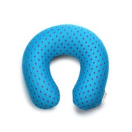 波點迷你充氣頸枕 - 小孩專用 - 天藍色