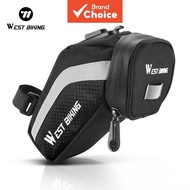 WEST BIKING  WEST BIKING Beg Pelana Basikal Multifungsi dengan Kurung Pemasangan Beg Tempat Duduk Ba
