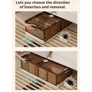 Household box with storage drawer and wheels【HOOYAYA.sg】