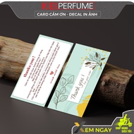 Thank You Card, Thank You Card, Cute Colorful C300 Paper Thank You Card - Size 9x5.4cm