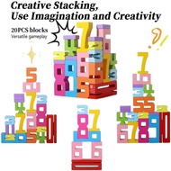 Wooden Number Building Blocks, Friends of Ten Blocks, Montessori Number Blocks, 1-10 Balance Wooden 