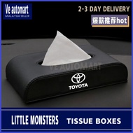 Vemart car tissue Box Leather Toyota vios altis camry avanza fortuner alphard vellfire chr wish Interior accessories