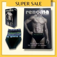 [3 PCS/BOX] RENOMA PARIS PURE MEN'S BRIEF UNDERWEAR