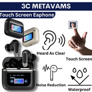 Smart Wireless Earphone Touch Screen Bluetooth Waterproof Eaphone Headphone 360° Surround Stereo