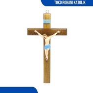 CATHOLIC WALL CROSS FIBER CORPUS CATHOLIC HANGING CROSS/ JESUS STATUE CROSS/ WOODEN CROSS/