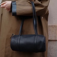 Female Bag Aeta Same Style Shoulder Cylinder Bag Genuine Leather Niche Design Sense Shoulder Bag All