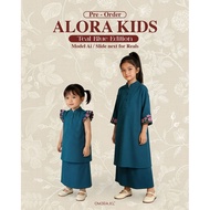 KURUNG ALORA KIDS TEAL BLUE RAYA 2026