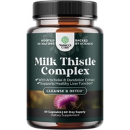 Liver Support Supplement for Liver Cleanse & Repair - Advanced and Dandelion Root Supplement with Ar