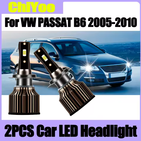 2PCS 3570 CSP Chip LED Headlight 20000LM 120W High Power Car Turbo Light 12V 24V 6500K White Canbus 