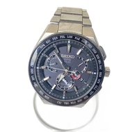 SEIKO mens watches solar wrist watch analogues BLK SLV 8x53-0av0-2 Direct from Japan Secondhand