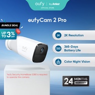 eufy Cam Security 2 Pro Wireless Add-on Camera 2K Resolution Requires HomeBase 3