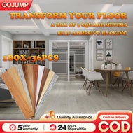 Floor Sticker 地板贴 [36pcs/5sqm] Self Adhesive PVC Vinyl Waterproof 2mm DIY Renovation | Lantai Vinyl 