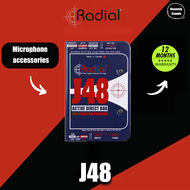 Radial J48 MK2 48V Phantom Power Active Direct boxJ48 สเตอริโอ Di กล่อง Rock กีตาร์ไฟฟ้าเบสไฟฟ้ากล่อ