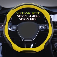 Nissan KICK, ALMERA Car Steering Wheel Cover Dcut Steering Wheel Cover Model Sporty Style, Firm Stee