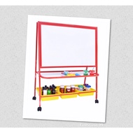 Jr.Single sided Mag. White Board (2' x 3') wt Baskets
