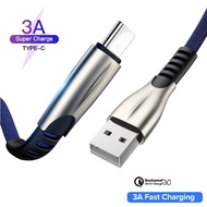 Type-C 3A USB สายชาร์จ type C 1m สาย ชาร์จ รองรับการ Charge มือถือ แท็บเล็ต ซัมซุง Huawei, Xiaomi ที่ใช้ สายไทป์ C