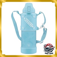 Zojirushi Mahoubin Cool Bottle Water Bottle 1.0L Sports Type Seamless Stitching Impact and Abrasion Resistant Protect Armor Sky Blue SD-HB10-AL